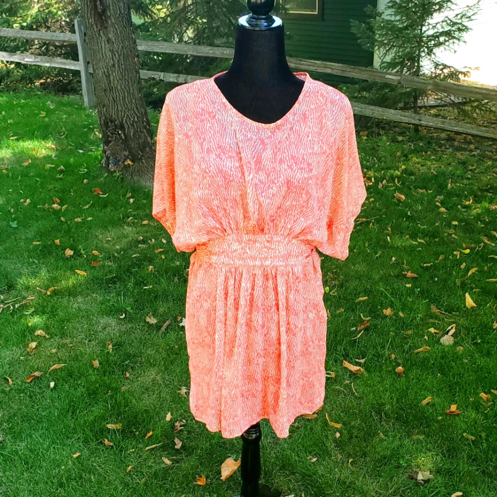Sheer Overlay Mini Dress